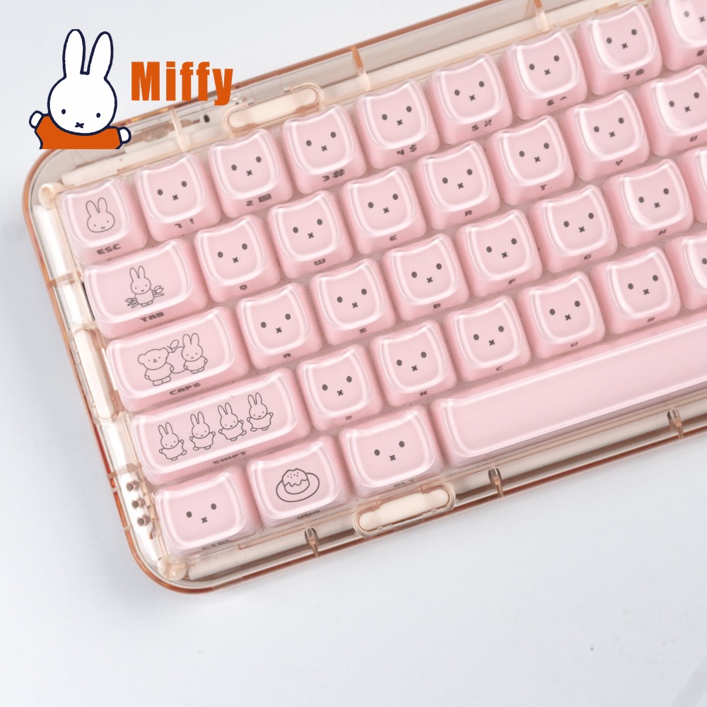 Kawaii Miffy Keycaps Cute Rabb - đánh giá và giá Pc Gaming Aesthetic