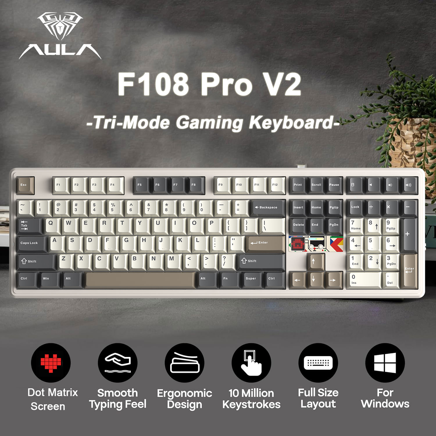 AULA F108 Pro V2 100% Layout M - đánh giá và giá Pc Gaming Uk