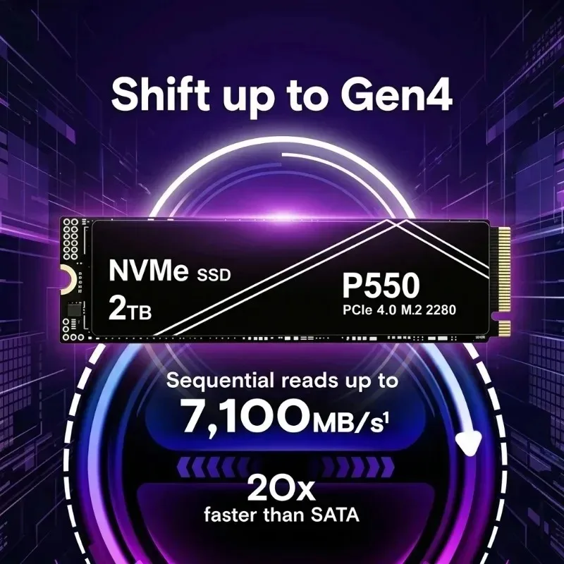 New P550 SSD 1TB-4TB NVMe PCIe - đánh giá và giá Pc Gaming News