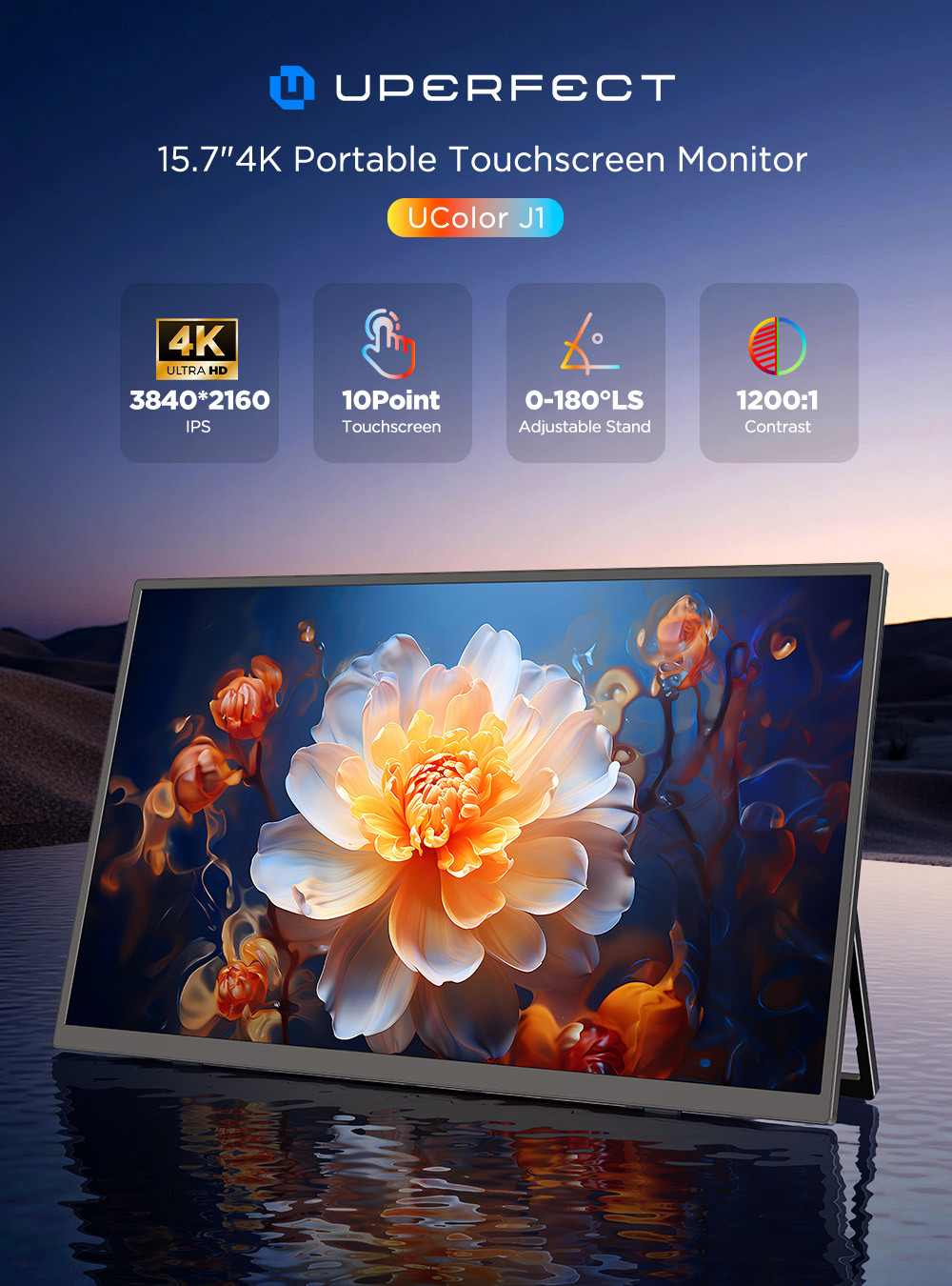 UPERFECT 4K Portable Monitor T - đánh giá và giá Pc Gaming Y Monitor