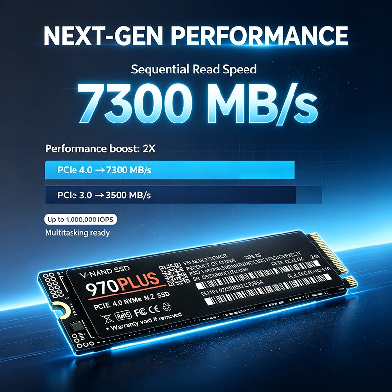 New 970 PLUS 7400MB/s Internal - đánh giá và giá Pc Gaming News