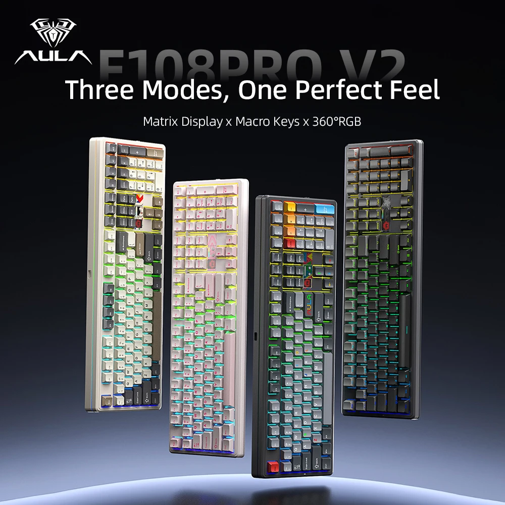 AULA F108 Pro V2 Mechanical Ke - đánh giá và giá Pc Gaming Uk