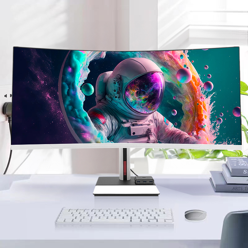 34 Inch 4K Curved Screen Deskt - đánh giá và giá Pc Gaming I5