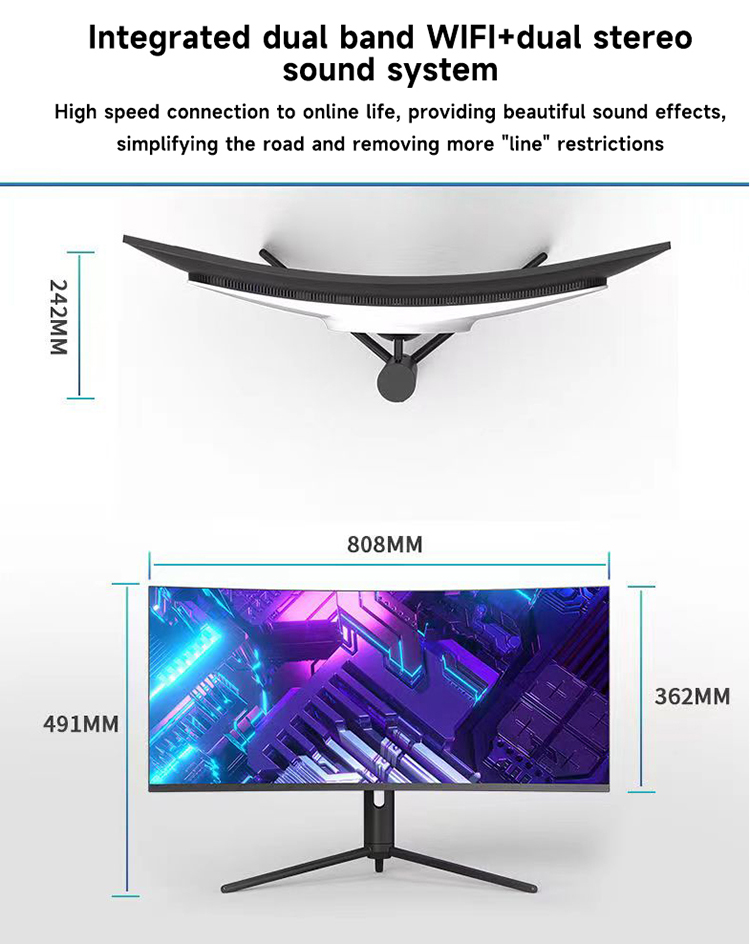 34 Inch 4K Curved Screen Deskt - đánh giá và giá Pc Gaming I5